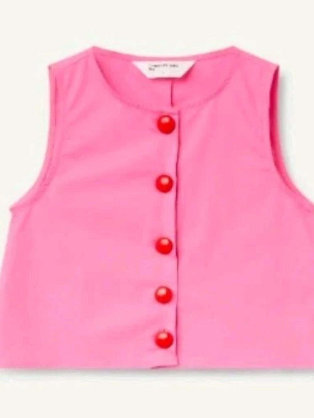 Compañía Fantástica Pink Button Front Top Women's Size XL